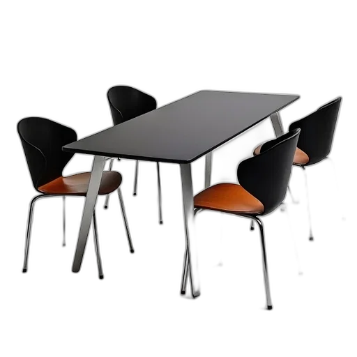 furniture, umbrella, 3d render, sleek, modern, dining, table, glossy transparent PNG cut-out