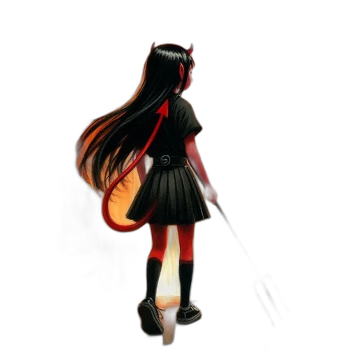 dress, staff, weapon, hair, 3d render, concept art, pixel art, anime transparent PNG cut-out
