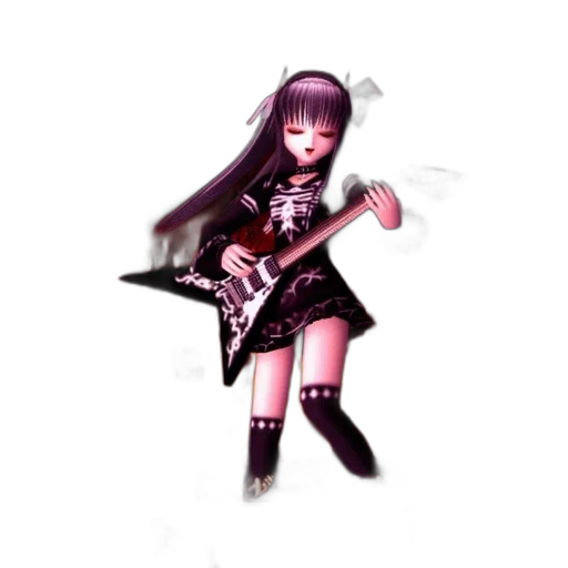 weapon, staff, sword, dress, pixel art, concept art, 3d render, anime transparent PNG cut-out
