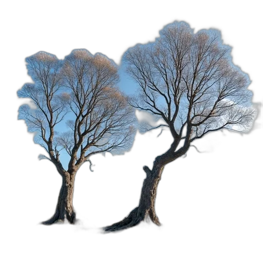 tree, crown, photorealistic, 3d render transparent PNG cut-out