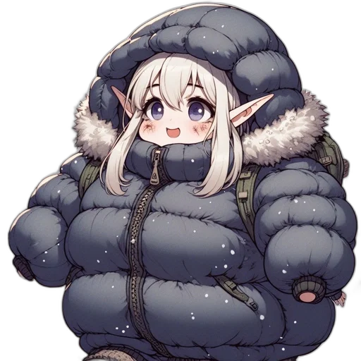 jacket, creature, hat, animal, anime, pixel art, concept art, cartoon transparent PNG cut-out