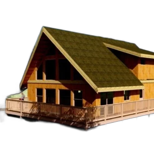 building, furniture, 3d render, concept art, photorealistic, modern, a-frame, house transparent PNG cut-out