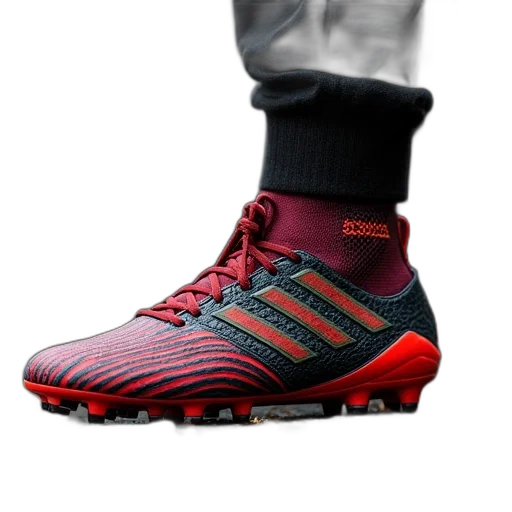 shoes, 3d render, cyberpunk, red transparent PNG cut-out