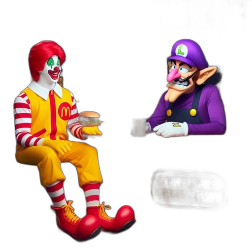 food, 3d render, concept art, pixel art, monochrome, two, iconic, mascots transparent PNG cut-out