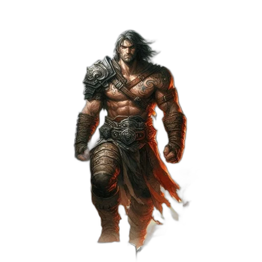 sword, weapon, fantasy art, concept art, comic book art, pixel art, red, muscular transparent PNG cut-out