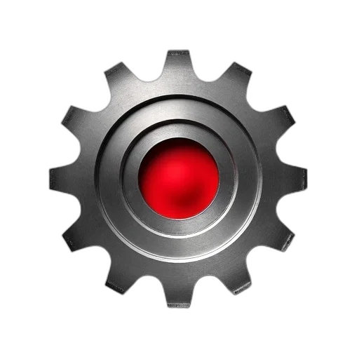 robot, weapon, staff, jewelry, 3d render, concept art, pixel art, red transparent PNG cut-out
