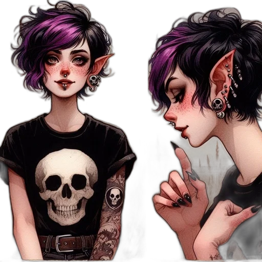 concept art, fantasy art, comic book art, pixel art transparent PNG cut-out