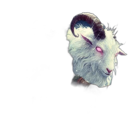 mask, creature, animal, face, watercolor, concept art, fantasy art, photorealistic transparent PNG cut-out