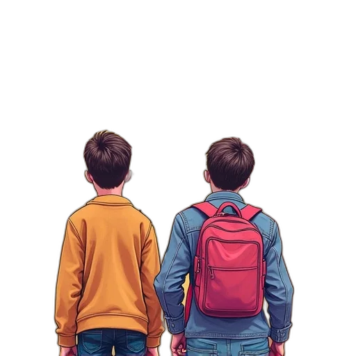 jacket, robot, shoes, watercolor transparent PNG cut-out