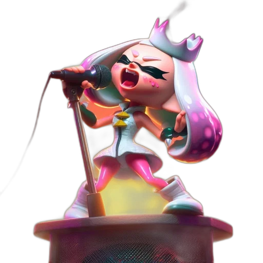 weapon, staff, crown, concept art, 3d render, vaporwave, fantasy art, pastel transparent PNG cut-out
