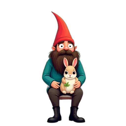 hat, staff, animal, creature, concept art, 3d render, pixel art, fantasy art transparent PNG cut-out