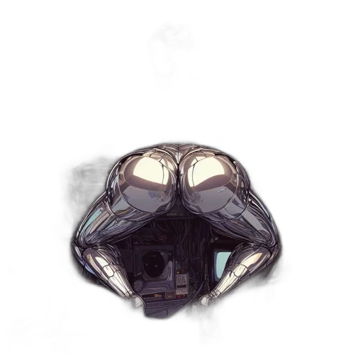 mask, face, jacket, robot, concept art, watercolor, comic book art, fantasy art transparent PNG cut-out