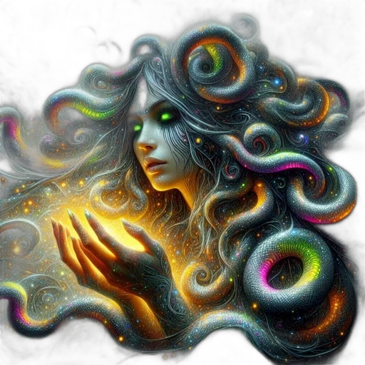 hair, dragon, mask, creature, fantasy art, photorealistic, concept art, watercolor transparent PNG cut-out
