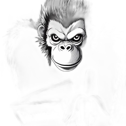 creature, animal, mask, face, concept art, photorealistic, comic book art, pencil sketch transparent PNG cut-out