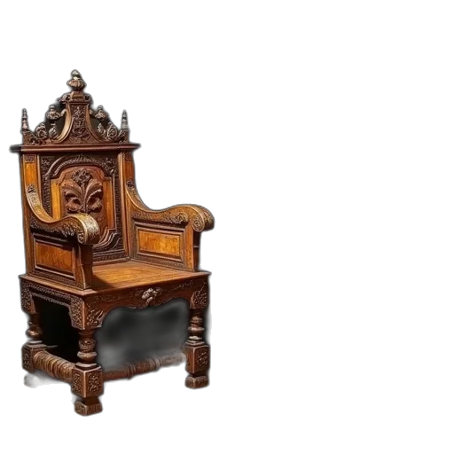 furniture, crown, jewelry, staff, 3d render, photorealistic, pair, late transparent PNG cut-out