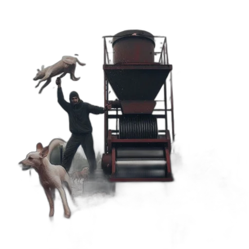 furniture, animal, staff, concept art, 3d render, oil painting, photorealistic, fog transparent PNG cut-out