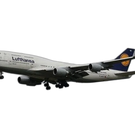 lufthansa, airplane, flying, through, sky, cloudy, background transparent PNG cut-out