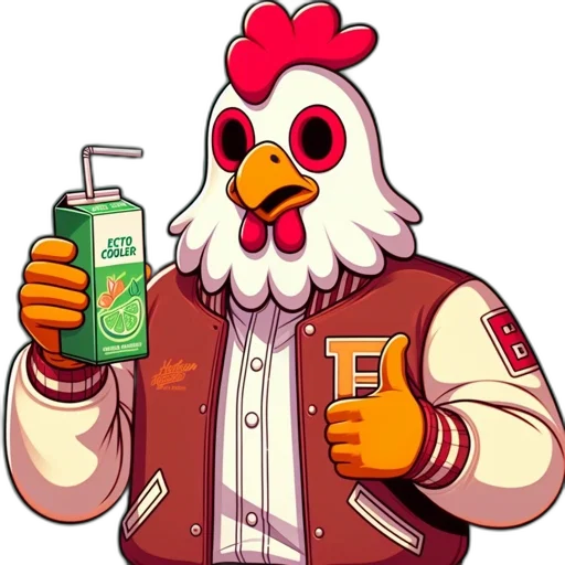 jacket, bottle, food, animal, pixel art, concept art, cartoon, 3d render transparent PNG cut-out