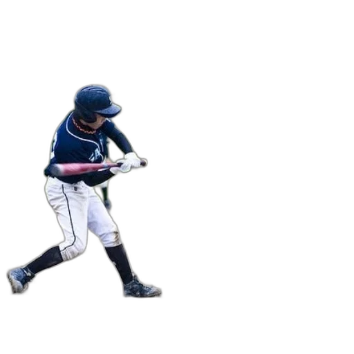 young, baseball, player, action transparent PNG cut-out