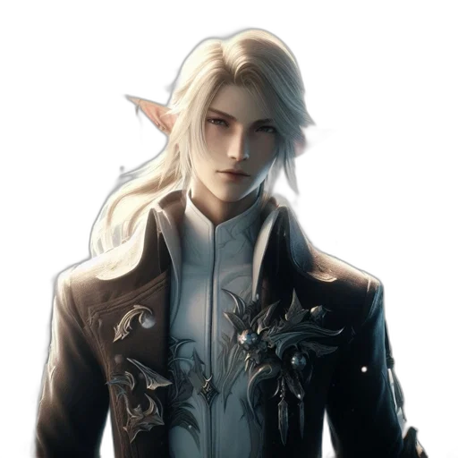 staff, dragon, jacket, face, fantasy art, concept art, pixel art, photorealistic transparent PNG cut-out