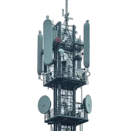 robot, building, cyberpunk, concept art transparent PNG cut-out