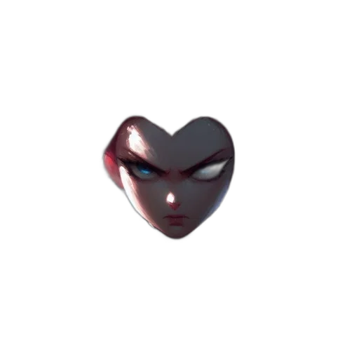 mask, jewelry, face, creature, 3d render, concept art, dark, red transparent PNG cut-out