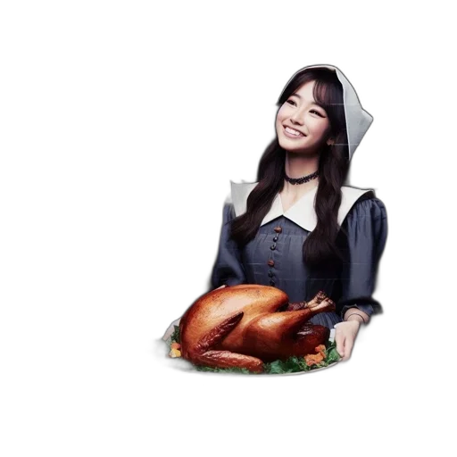 food, photorealistic, pixel art, concept art, oil painting, young, woman, traditional transparent PNG cut-out