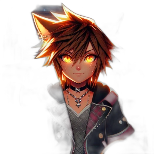 staff, mask, jacket, animal, fantasy art, anime, pixel art, concept art transparent PNG cut-out