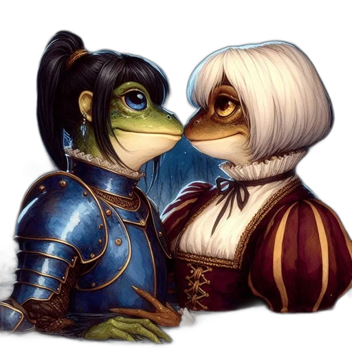 mask, fantasy art, concept art, pixel art, photorealistic, outer space, two, anthropomorphic transparent PNG cut-out