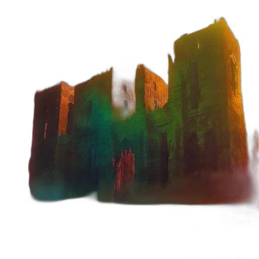 crown, building, sword, dragon, concept art, watercolor, 3d render, fantasy art transparent PNG cut-out