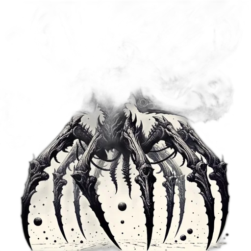 creature, mask, hair, dragon, concept art, fantasy art, comic book art, pixel art transparent PNG cut-out