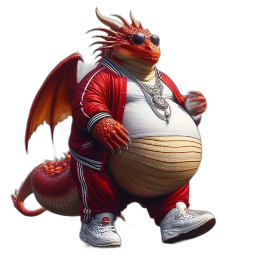 dragon, creature, animal, food, concept art, fantasy art, pixel art, 3d render transparent PNG cut-out