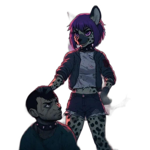 staff, jacket, mask, creature, concept art, cartoon, cyberpunk, pixel art transparent PNG cut-out
