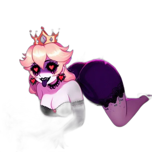 crown, staff, creature, mask, concept art, watercolor, pixel art, vaporwave transparent PNG cut-out