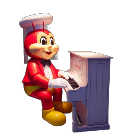 furniture, robot, food, staff, 3d render, pixel art, concept art, anthropomorphic transparent PNG cut-out