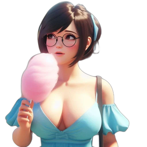 staff, dress, food, weapon, concept art, 3d render, fantasy art, anime transparent PNG cut-out