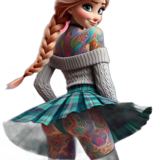 dress, jacket, 3d render, concept art, fantasy art, cartoon, snow, animated transparent PNG cut-out