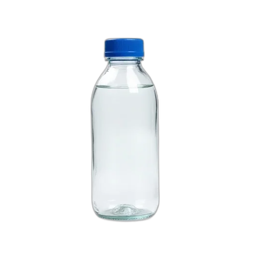 bottle, dress, weapon, food, 3d render, photorealistic, clear, glass transparent PNG cut-out