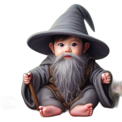 hat, dragon, fantasy art, photorealistic, concept art, 3d render, infant, long transparent PNG cut-out