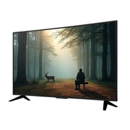 furniture, 3d render, forest, fog, beach, modern, flat-screen, television transparent PNG cut-out