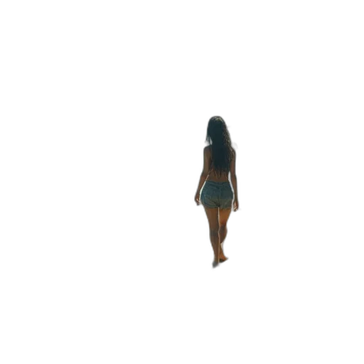 dress, hair, creature, jewelry, pixel art, 3d render, concept art, anime transparent PNG cut-out