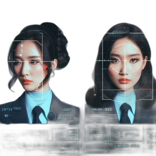 robot, face, photorealistic, cyberpunk, concept art, 3d render, blue, monochrome transparent PNG cut-out