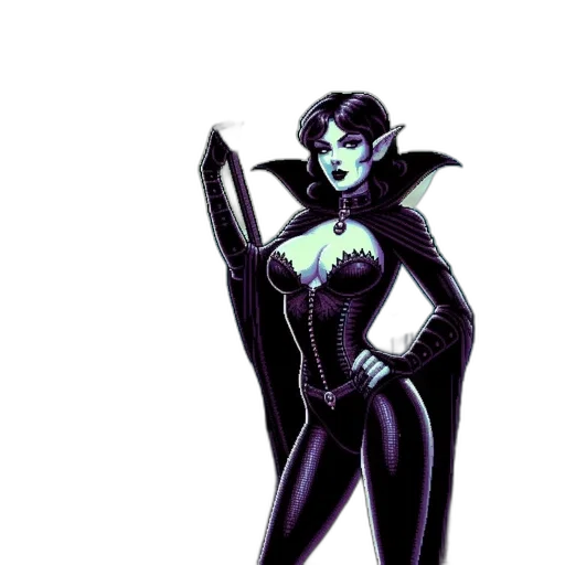 comic book art, concept art, fantasy art, pixel art, neon lights, dark, monochrome, nighttime transparent PNG cut-out