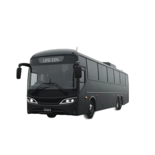 3d render, photorealistic, concept art, air, bus, set, grey, black transparent PNG cut-out