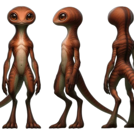creature, animal, concept art, 3d render, outer space, detailed, rendering, tall transparent PNG cut-out