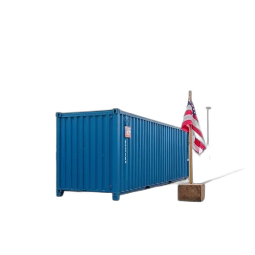 furniture, weapon, building, robot, 3d render, blue, shipping, container transparent PNG cut-out