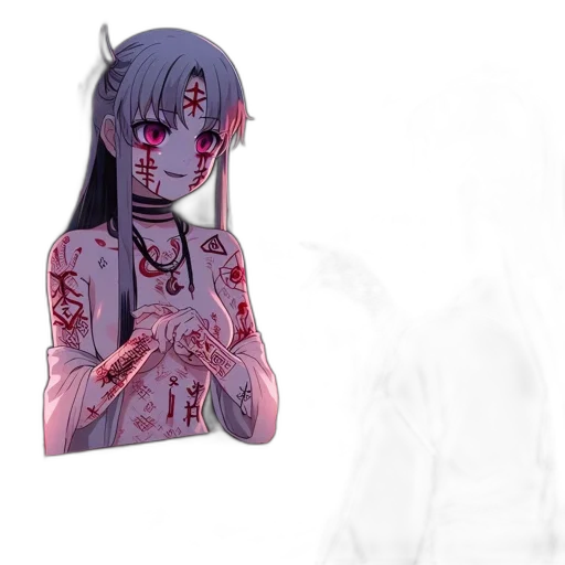 creature, mask, face, robot, anime, concept art, 3d render, fantasy art transparent PNG cut-out