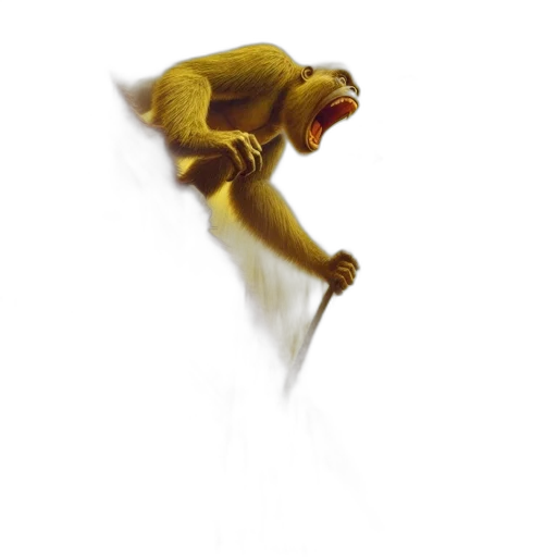 creature, animal, staff, dragon, concept art, photorealistic, pixel art, 3d render transparent PNG cut-out