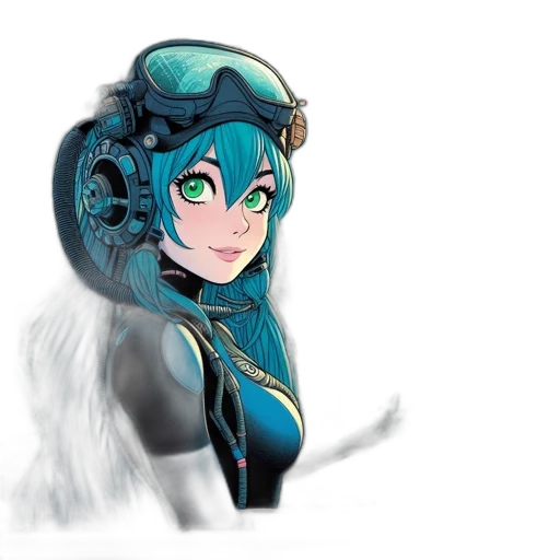 robot, mask, weapon, face, concept art, anime, fantasy art, pixel art transparent PNG cut-out
