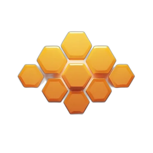 flower, 3d render, pixel art, golden transparent PNG cut-out